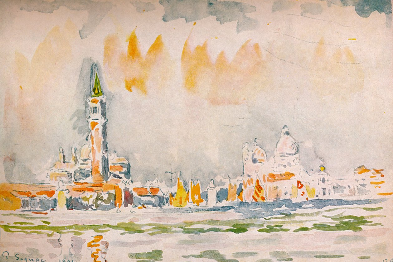 Veneza, 1906 de Paul Signac