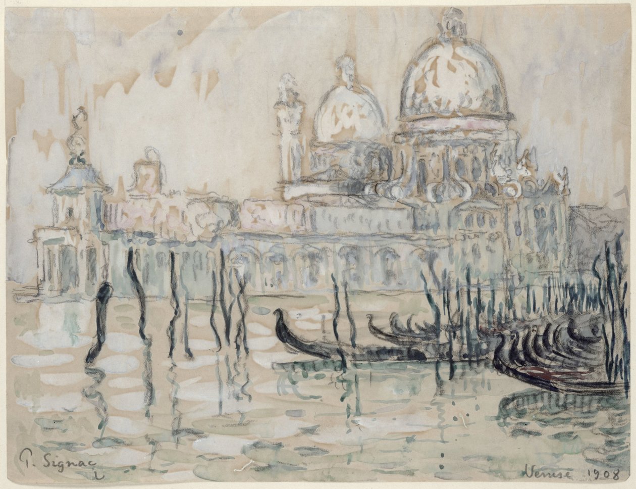 Veneza, 1908. de Paul Signac