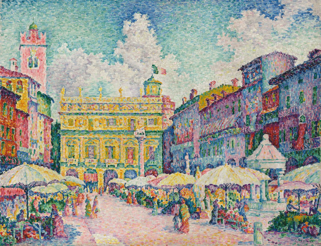 Mercado de Verona de Paul Signac