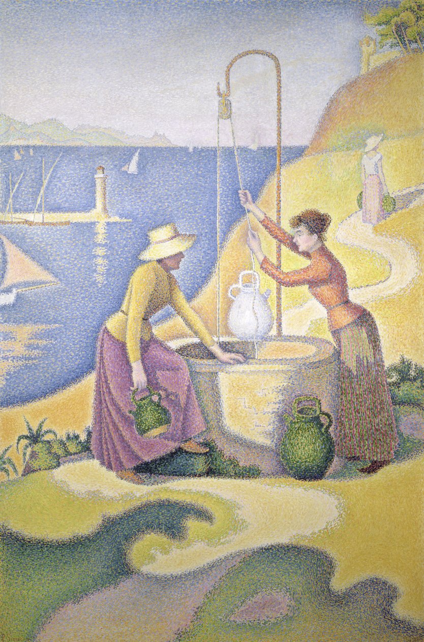 Mulheres Jovens da Provença no Poço de Paul Signac