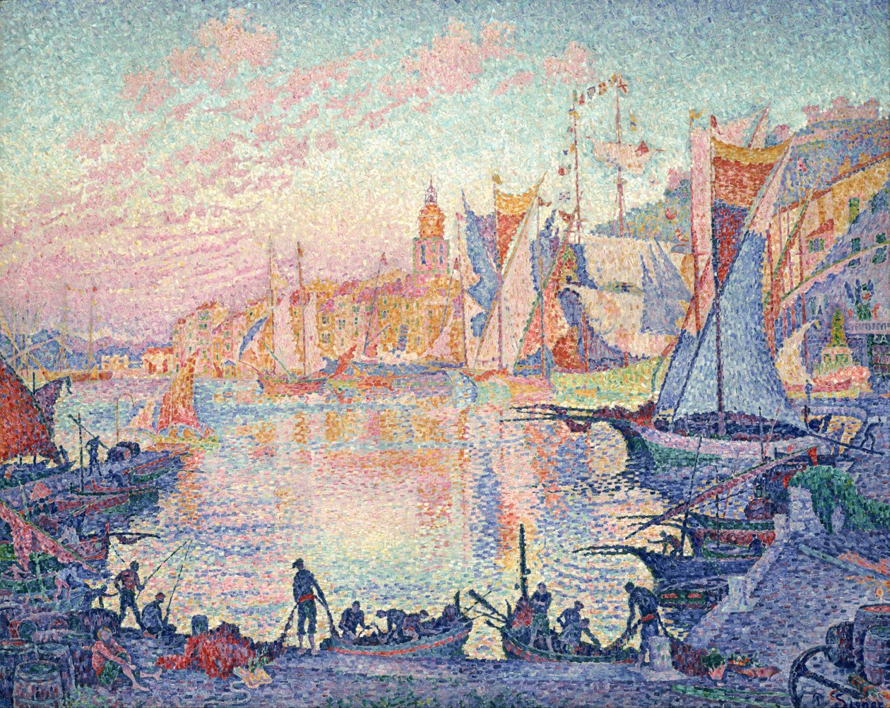 O porto de Saint-Tropez de Paul Signac