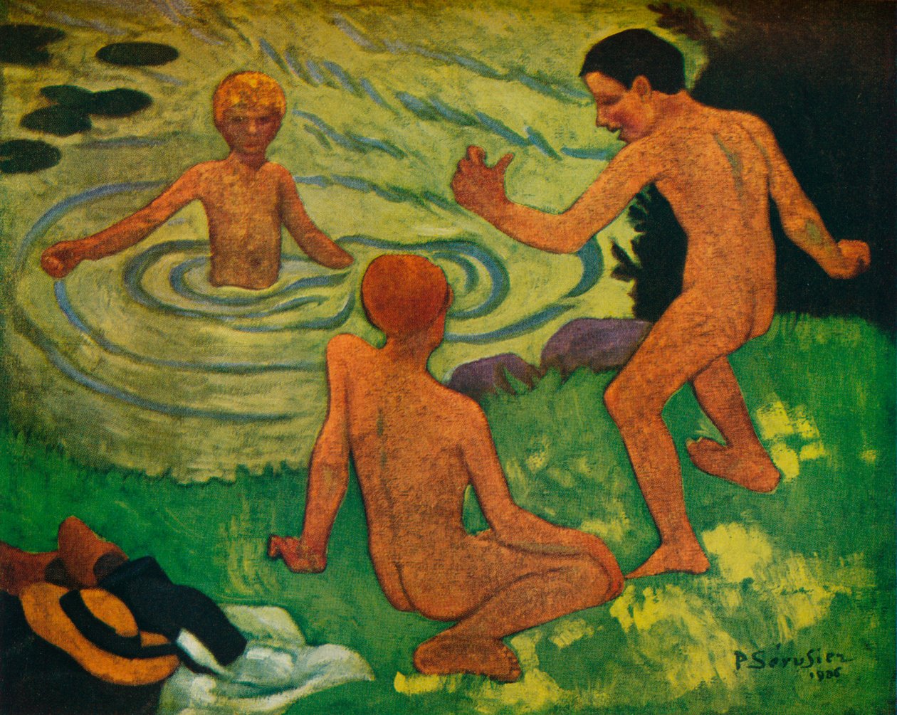 Meninos tomando banho, 1906 de Paul Sérusier