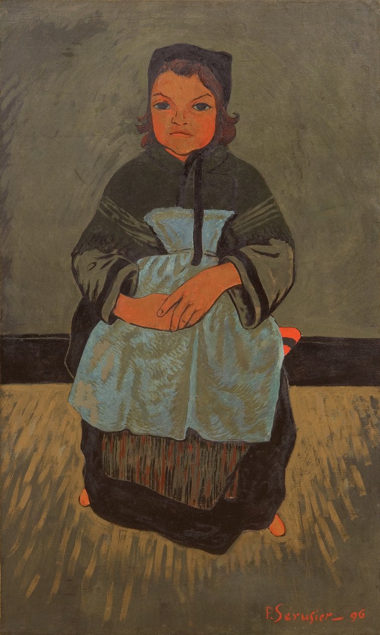 Menina bretão, Marie Francisaille, 1896. de Paul Sérusier