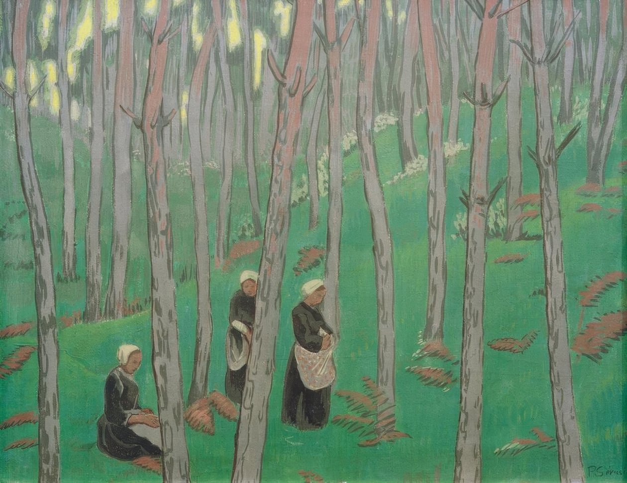Colecionador de Champignon na floresta de Paul Sérusier
