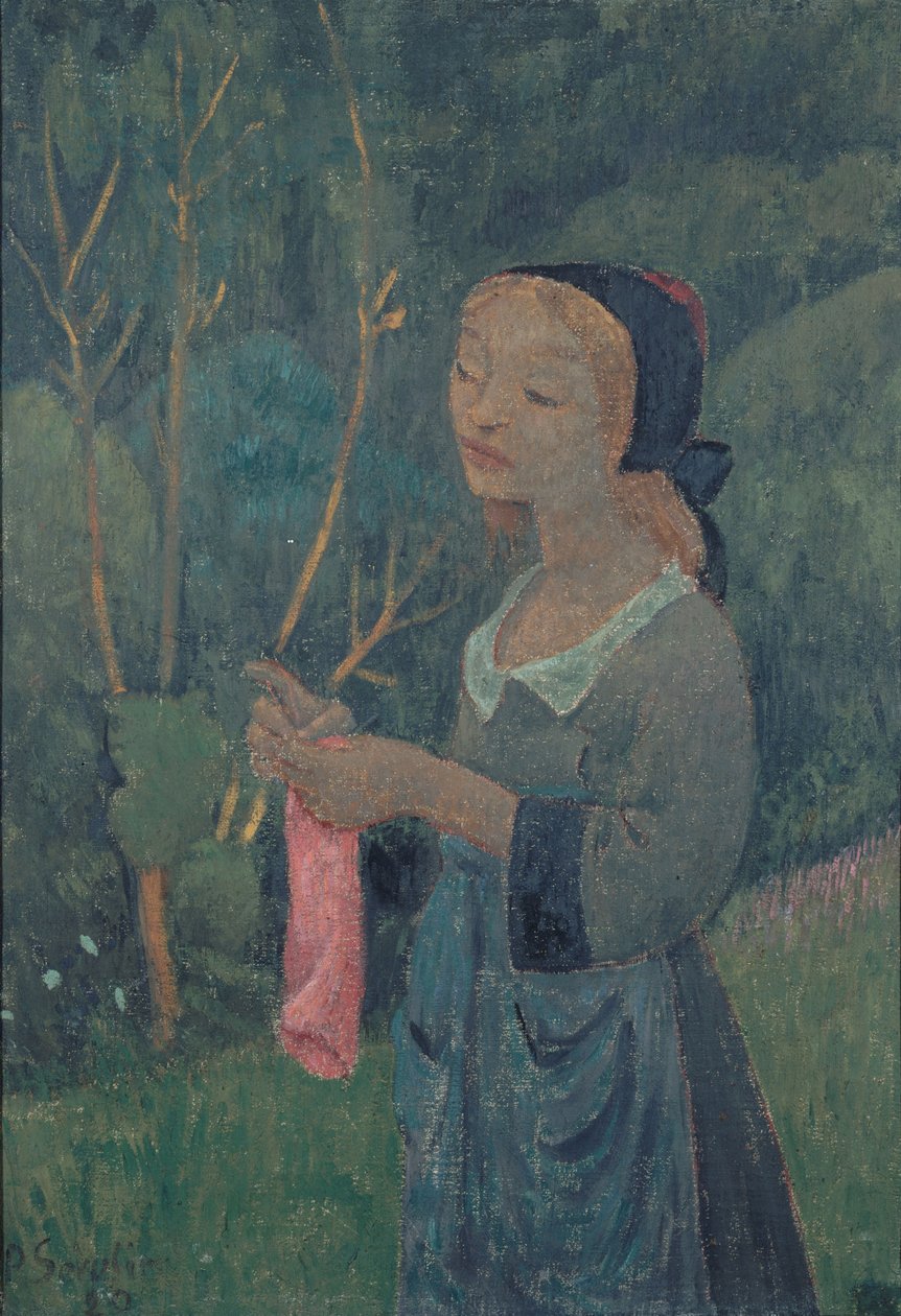 Menina com uma meia rosa de Paul Sérusier