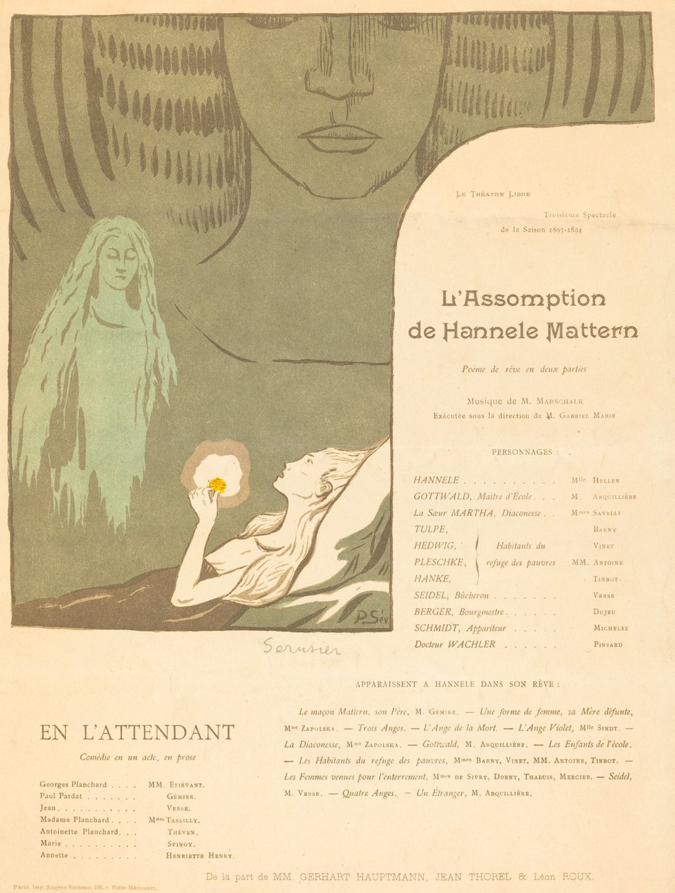 A Assunção por Hannele Mattern; Enquanto isso de Paul Sérusier