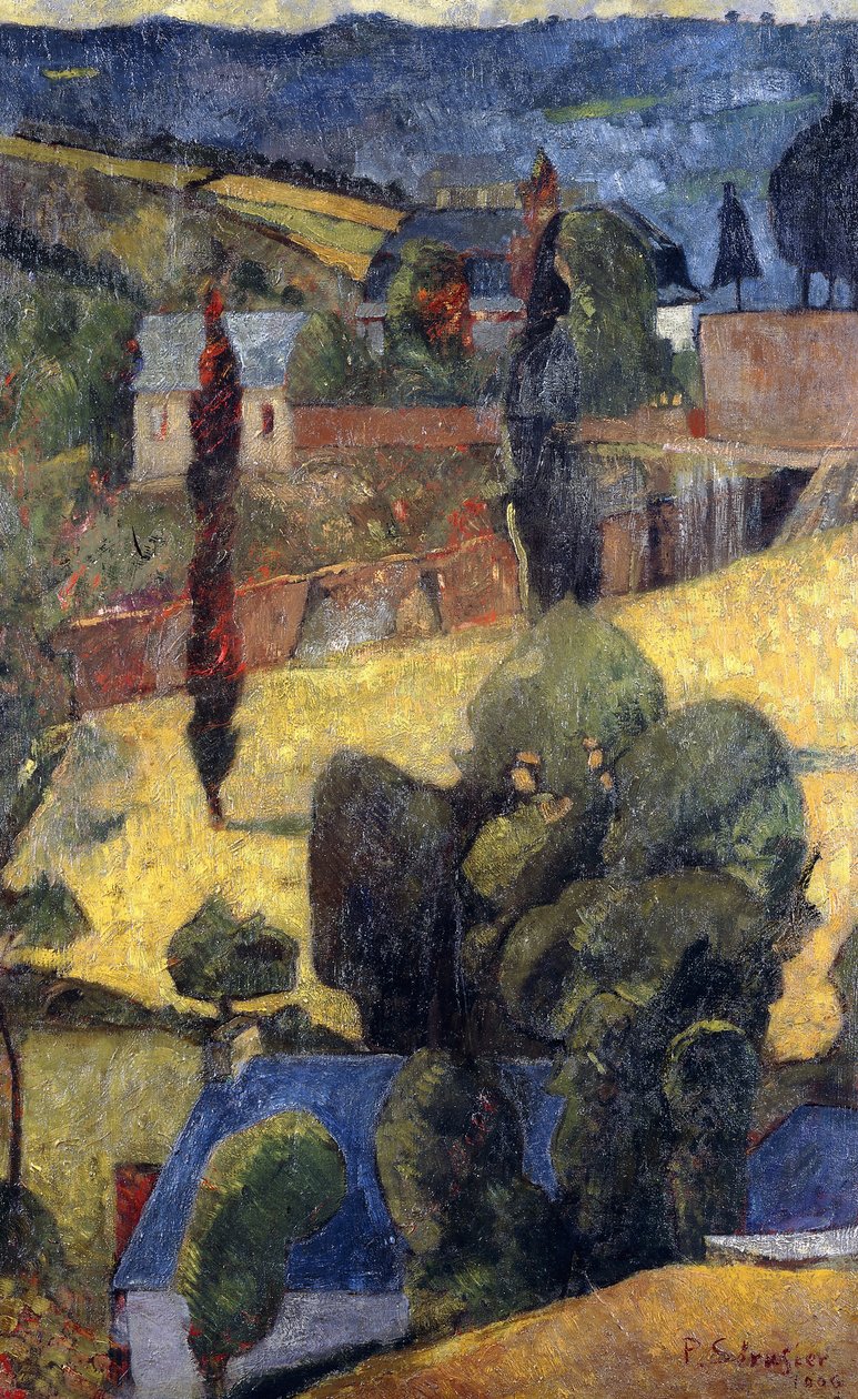 Paisagem; Paisagem, 1906 de Paul Sérusier