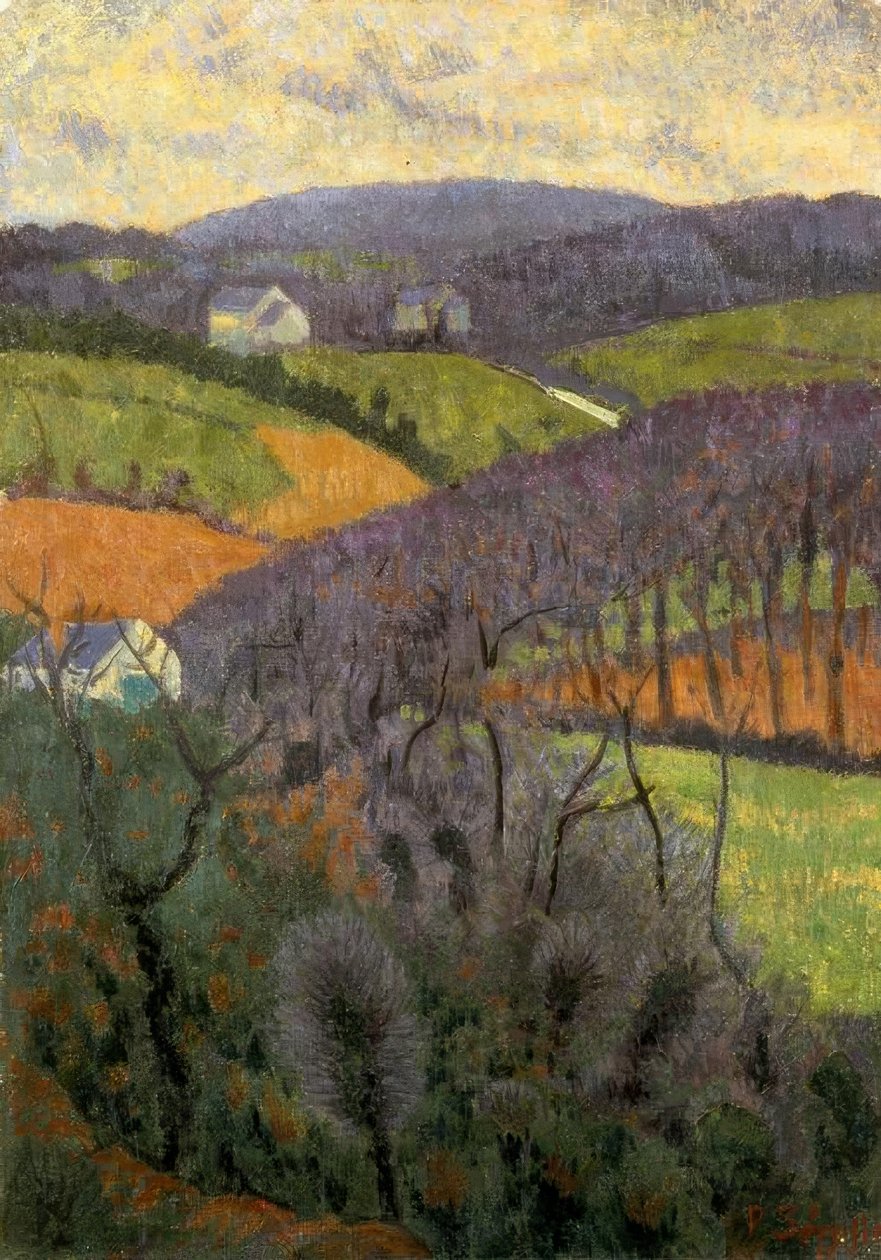 P. Serusier, O vale roxo - Gemälde, 1917 de Paul Sérusier