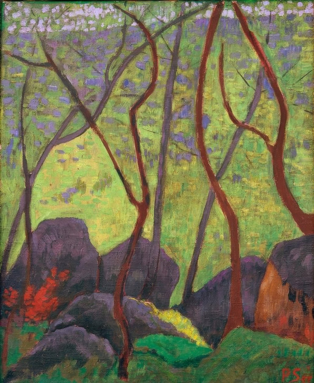 Rochas na floresta de Huelgoat de Paul Sérusier