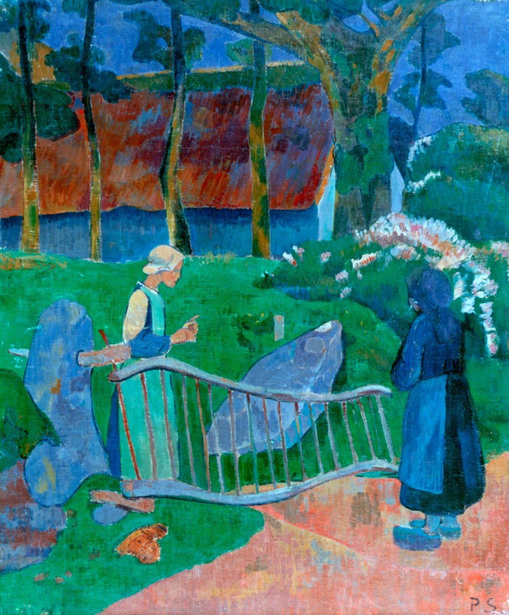 O portão florido, 1889. de Paul Sérusier