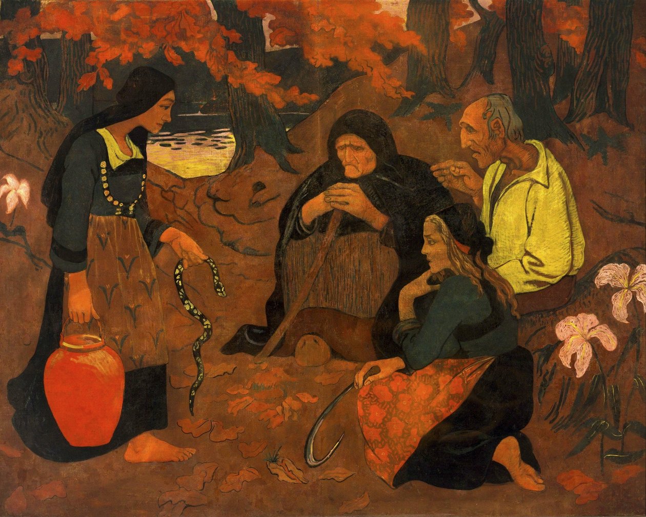 Os comedores de cobras de Paul Sérusier