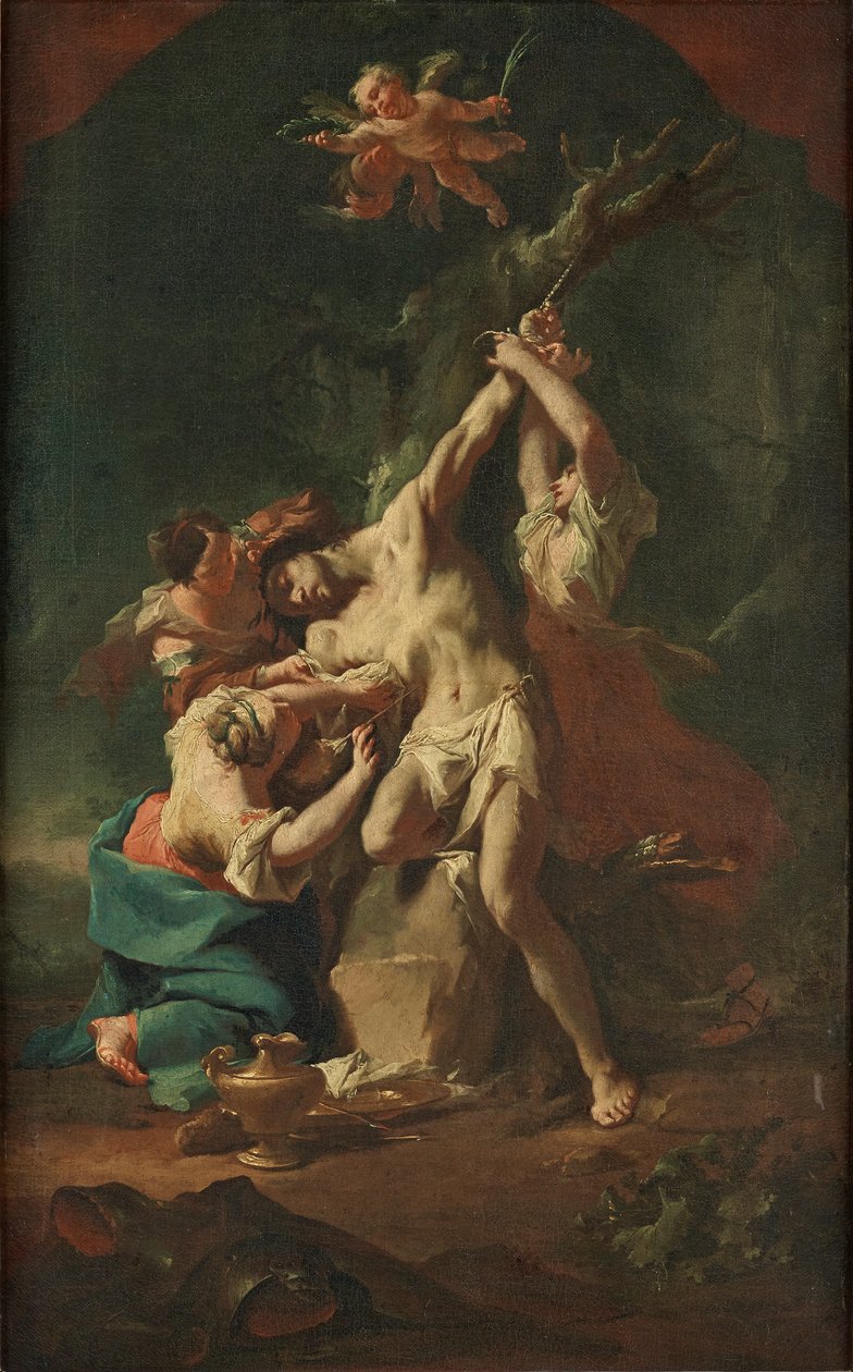São Sebastião e as mulheres de Paul Troger