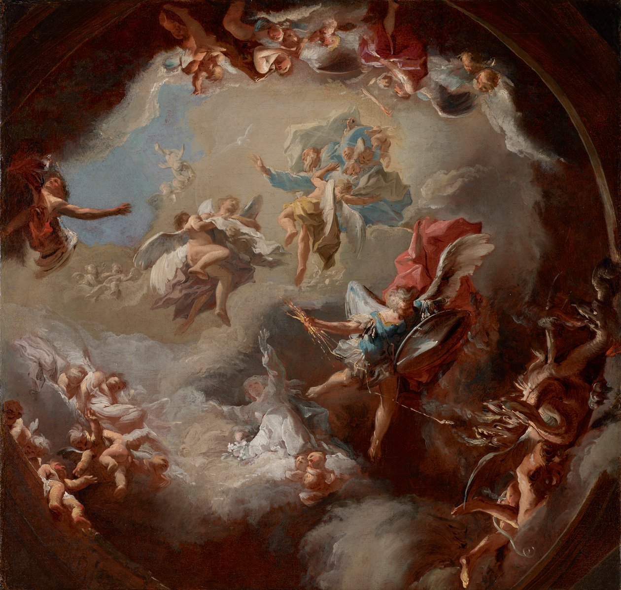 Revelação do Messias da Virgem de Paul Troger