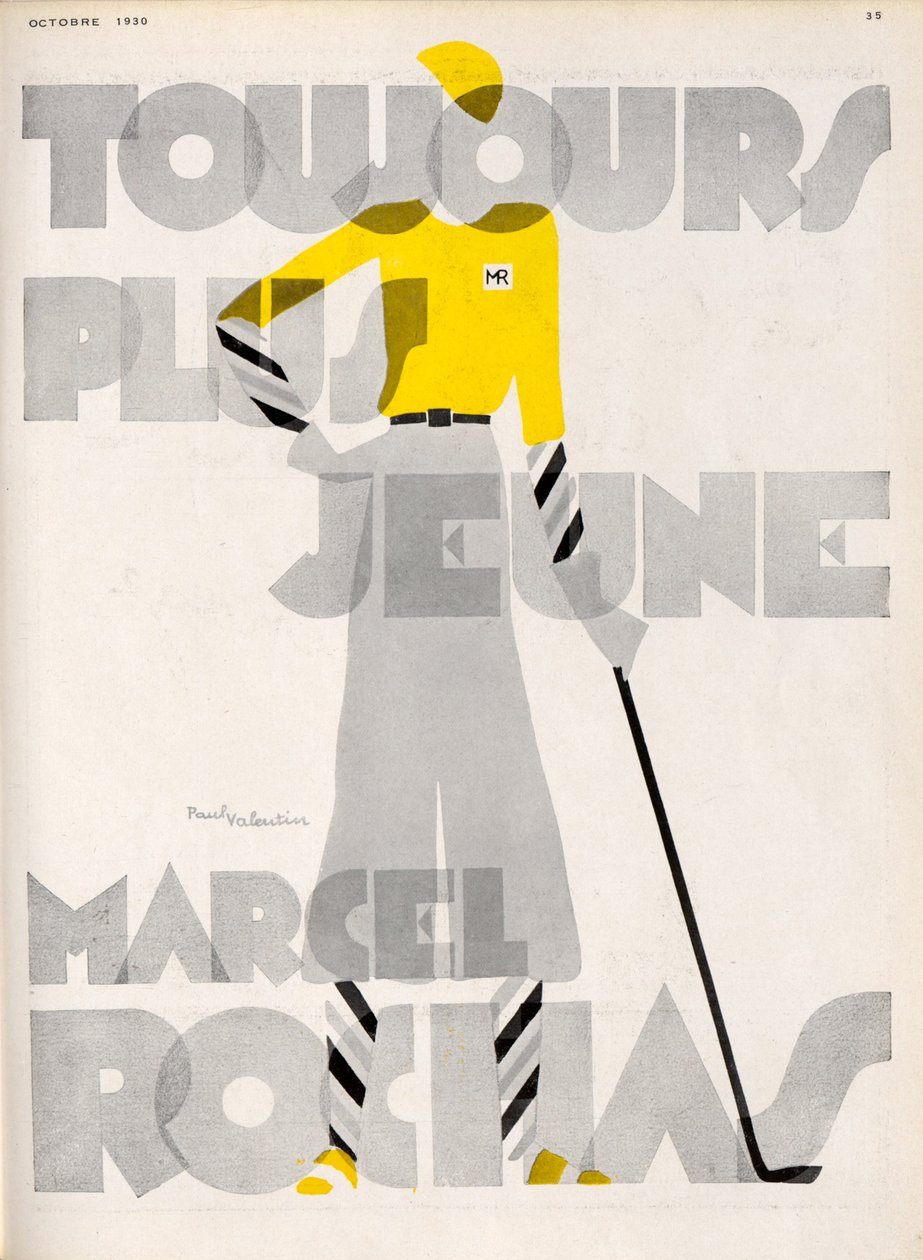 Marcel Roches. Cada vez mais jovem, 1930. de Paul Valentin
