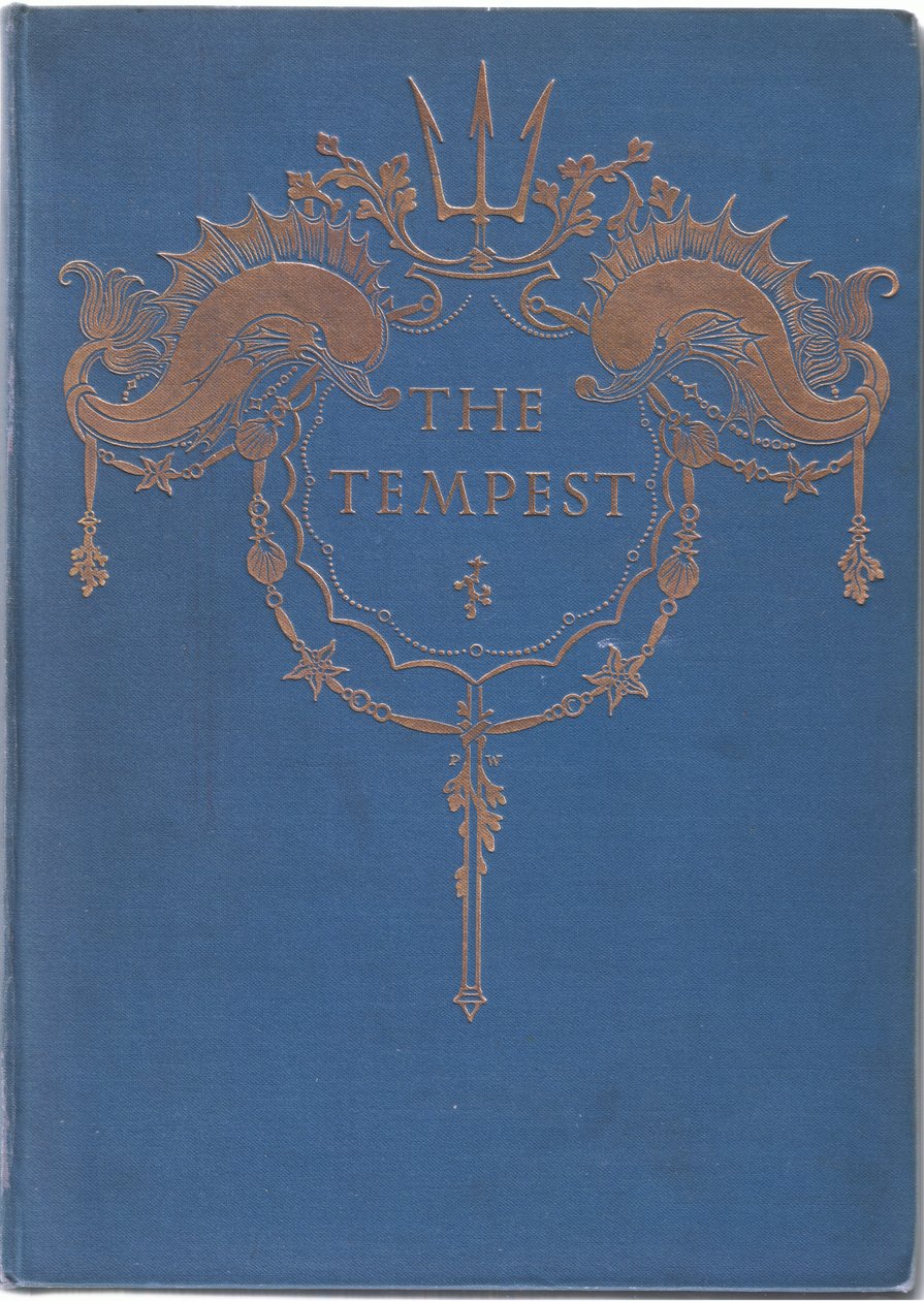 Design da capa, ilustração de The Tempest, 1908 de Paul Vincent Woodroffe