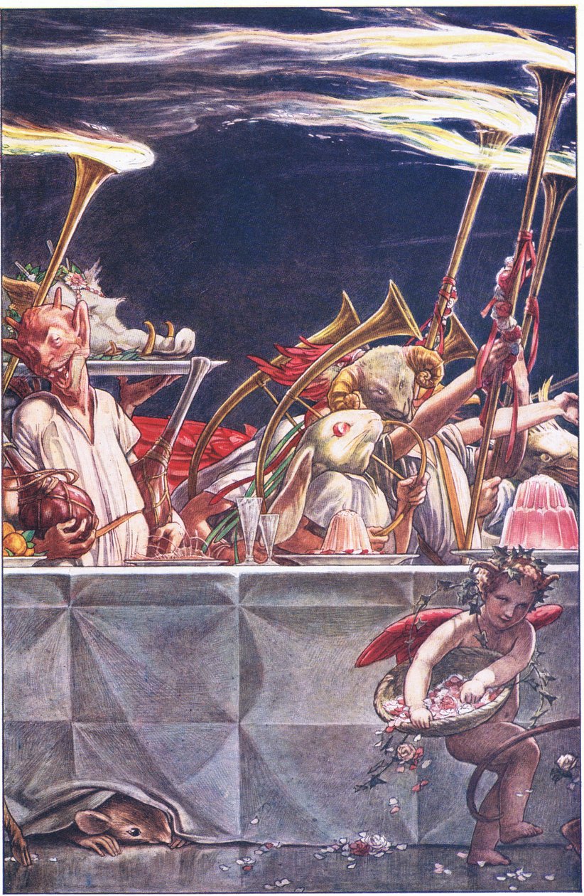 Dê-nos guardas gentis, céus! -Quais foram esses , ilustração de The Tempest, 1908 de Paul Vincent Woodroffe