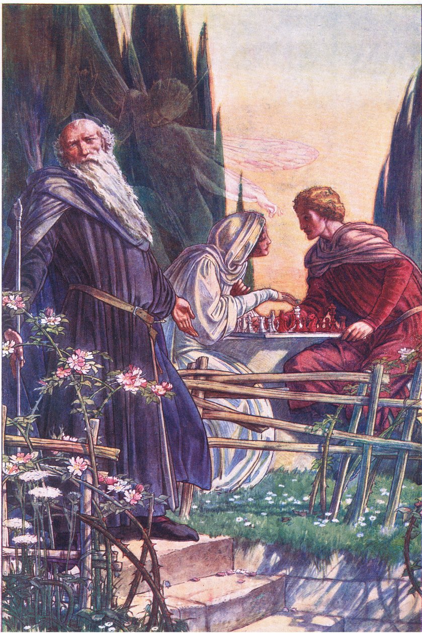 Doce Senhor, você me faz falso, ilustração de The Tempest, 1908 de Paul Vincent Woodroffe