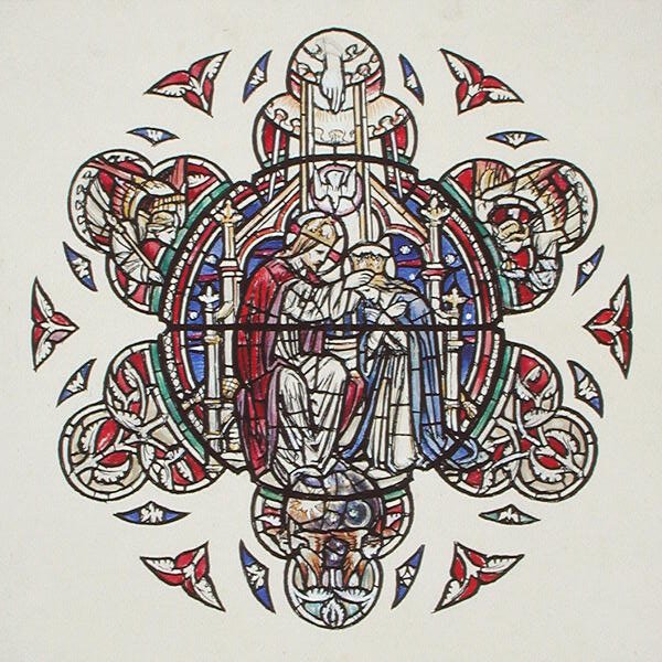 The Coronation of the Virgin, c.1910 (aguarela sobre papel) de Paul Vincent Woodroffe