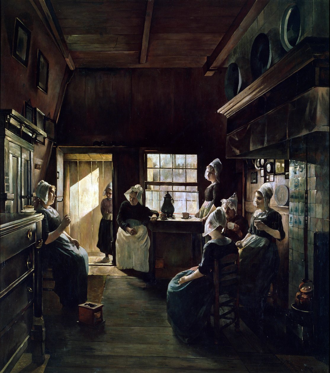 Conversa, 1888. de Paul Weimar