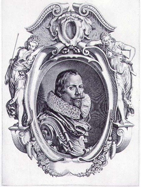 Auto-retrato, gravado por Simon de Passe (1595-1647) 1622 (gravura) de Paul van (after) Somer