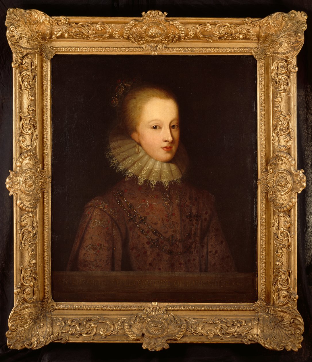 Elizabeth Percy, Condessa de Berkshire (óleo sobre tela) de Paul van Somer