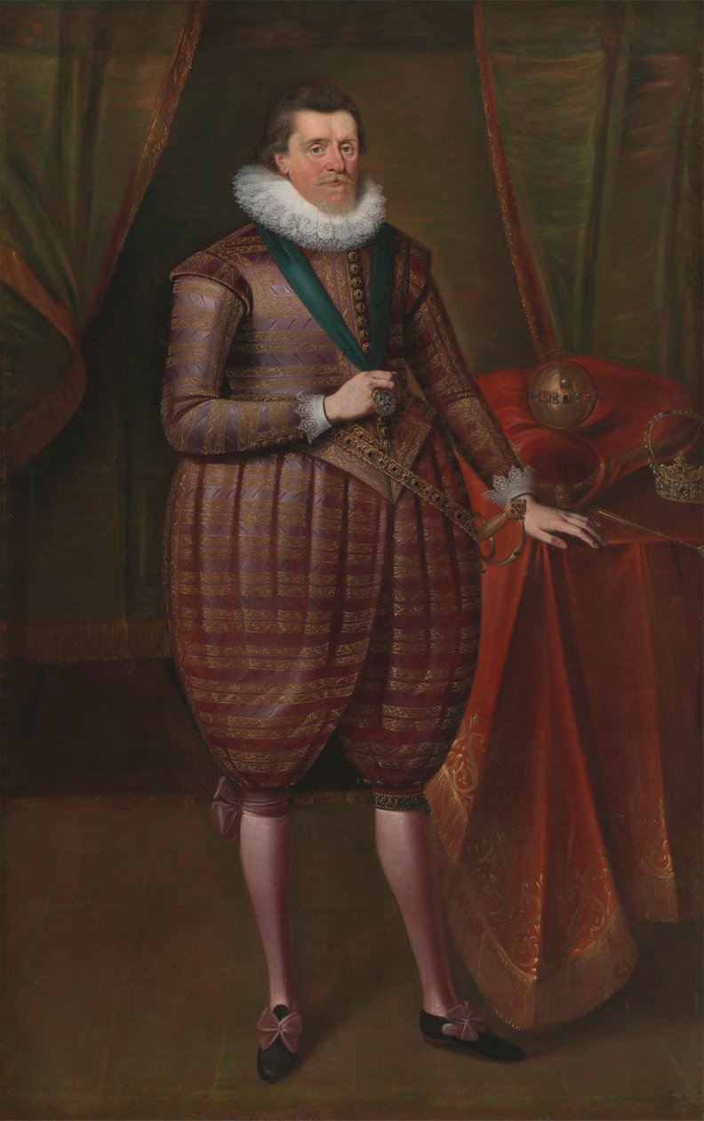 James I de Inglaterra (James VI da Escócia) de Paul van Somer