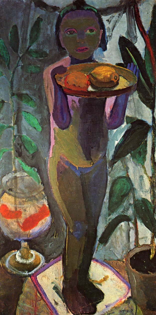 Crianças brincam com fishbowl de Paula Modersohn Becker