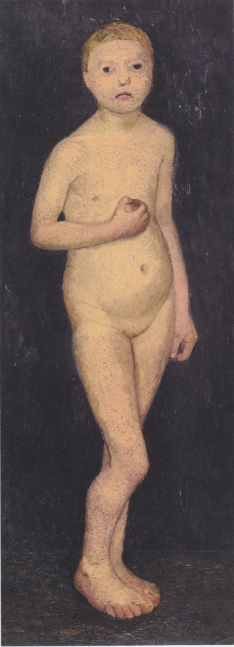 Grande garota em pé de Paula Modersohn Becker