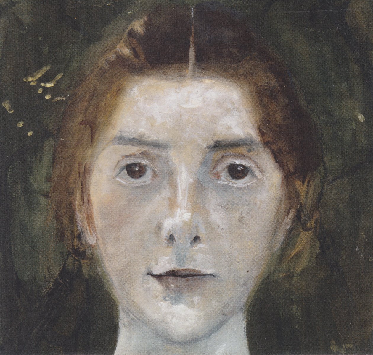 Selfportrait, frontal de Paula Modersohn Becker