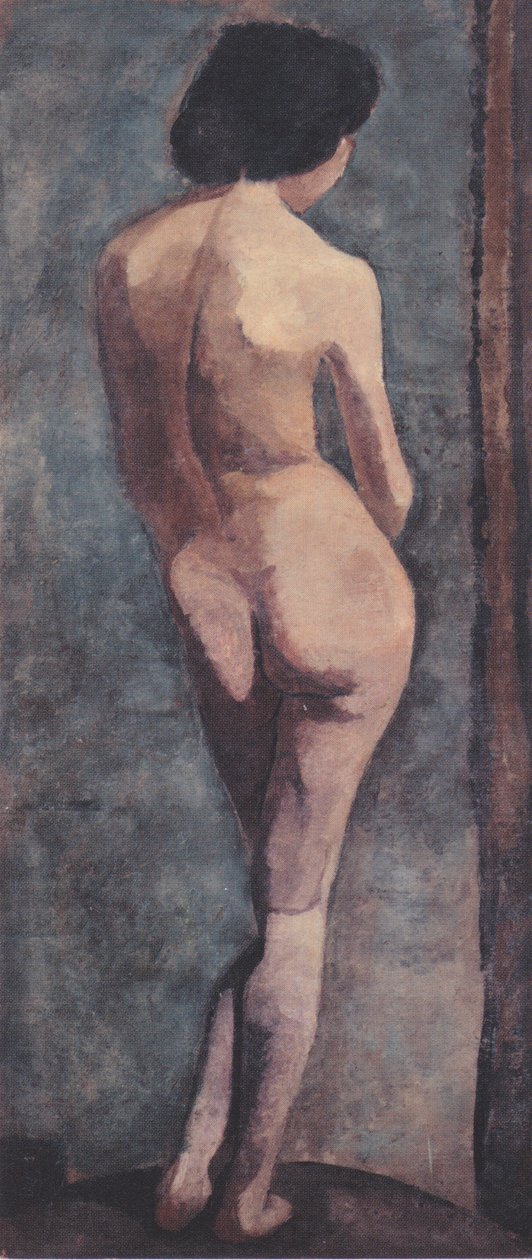 Ato de costas feminino em pé de Paula Modersohn Becker