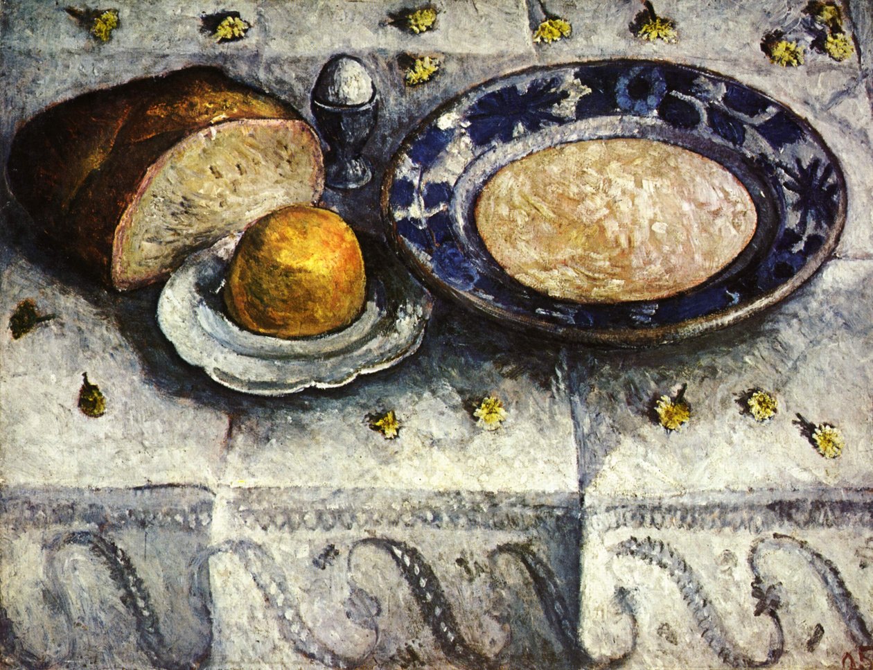 Ainda vida com leite de Paula Modersohn Becker