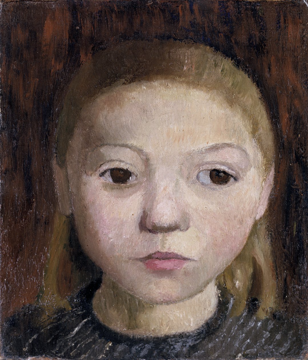 Cabeça de uma rapariga de Paula Modersohn-Becker