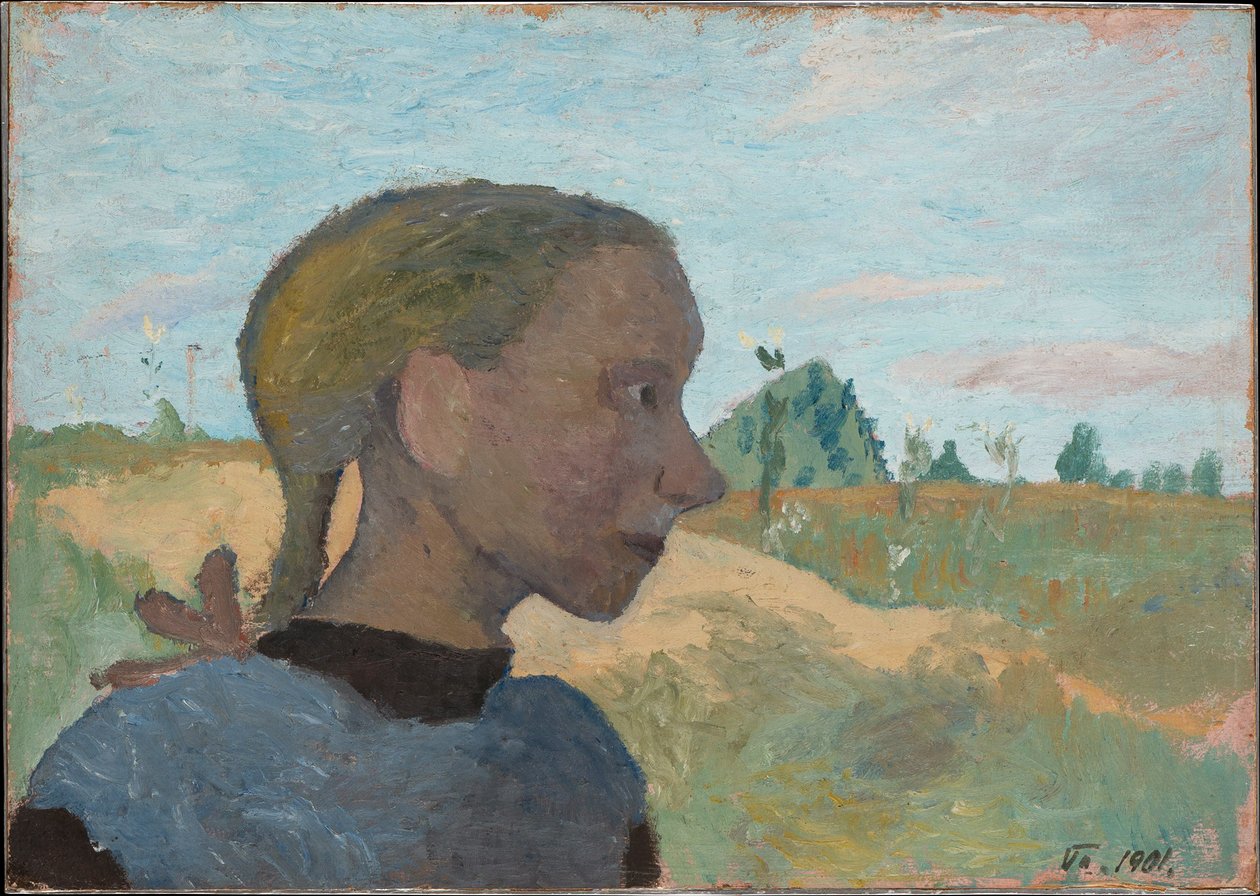 Retrato de uma menina de Paula Modersohn-Becker