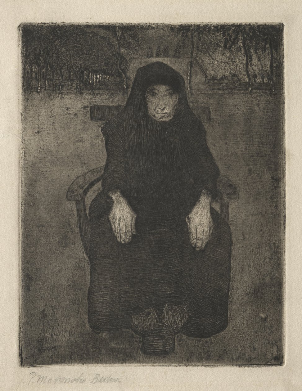 Velha Sentada de Paula Modersohn-Becker