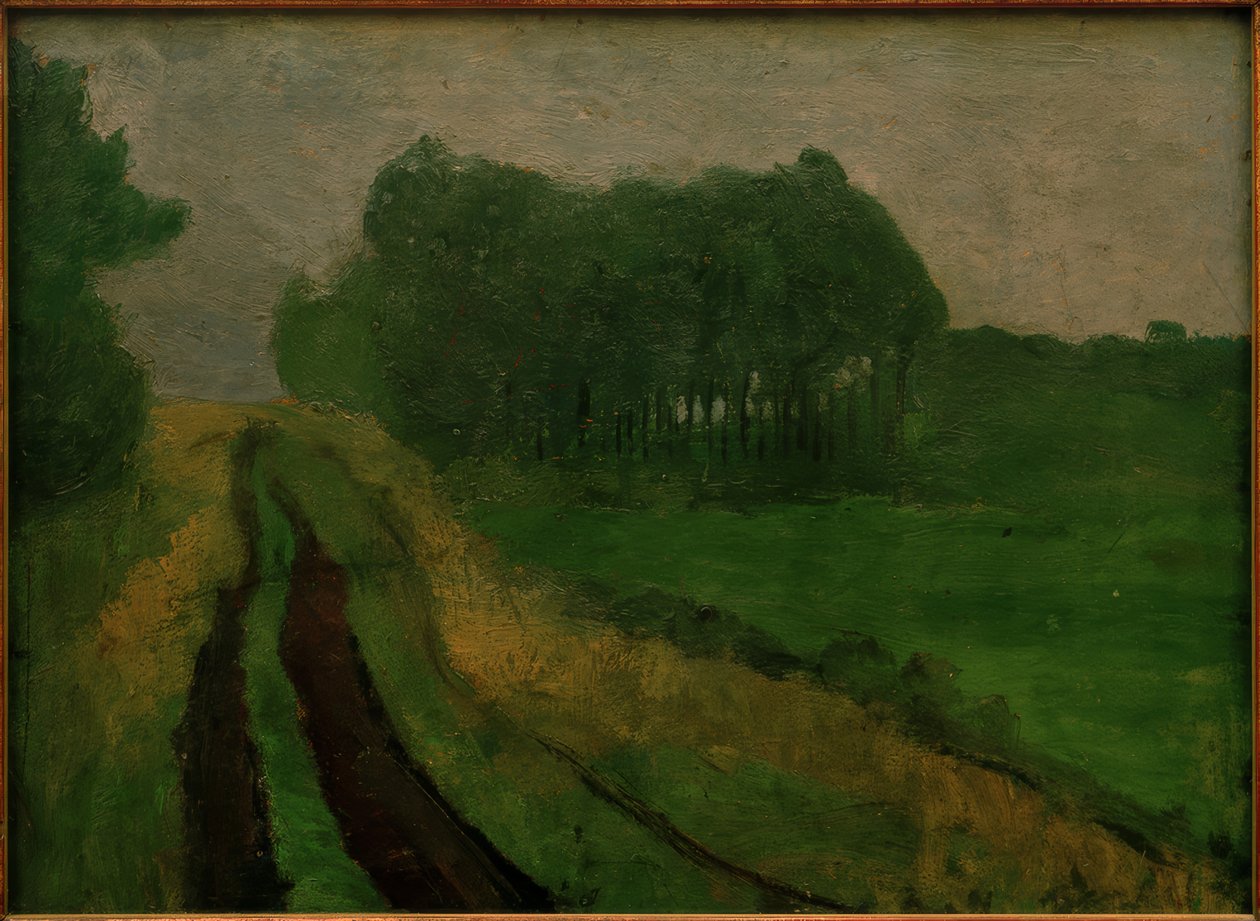 Noite paisagem com pinheiros de Paula Modersohn Becker