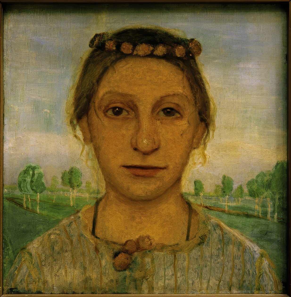 Retrato da irmã Herma de Paula Modersohn Becker