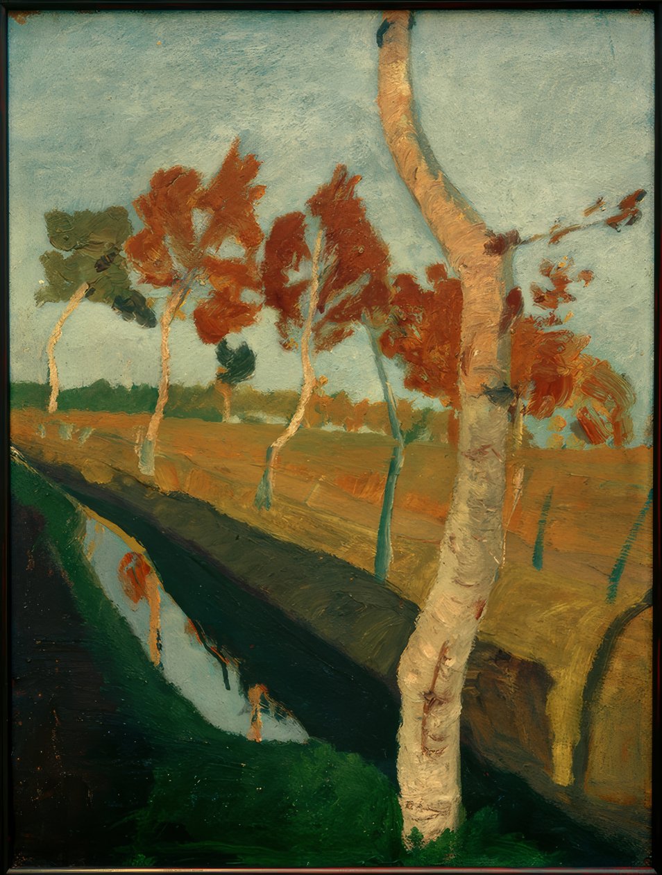 Bétulas no fosso de Paula Modersohn Becker