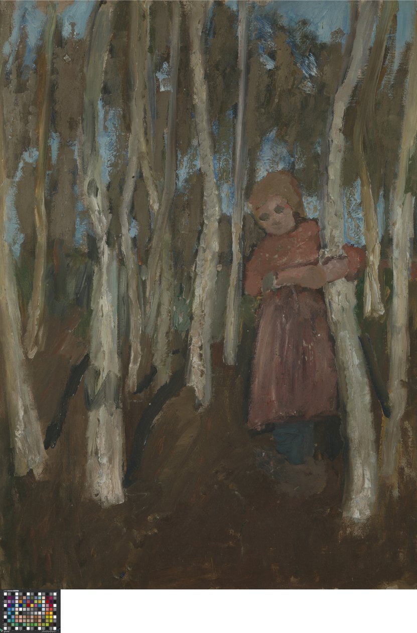 Rapariga numa floresta de bétulas de Paula Modersohn Becker