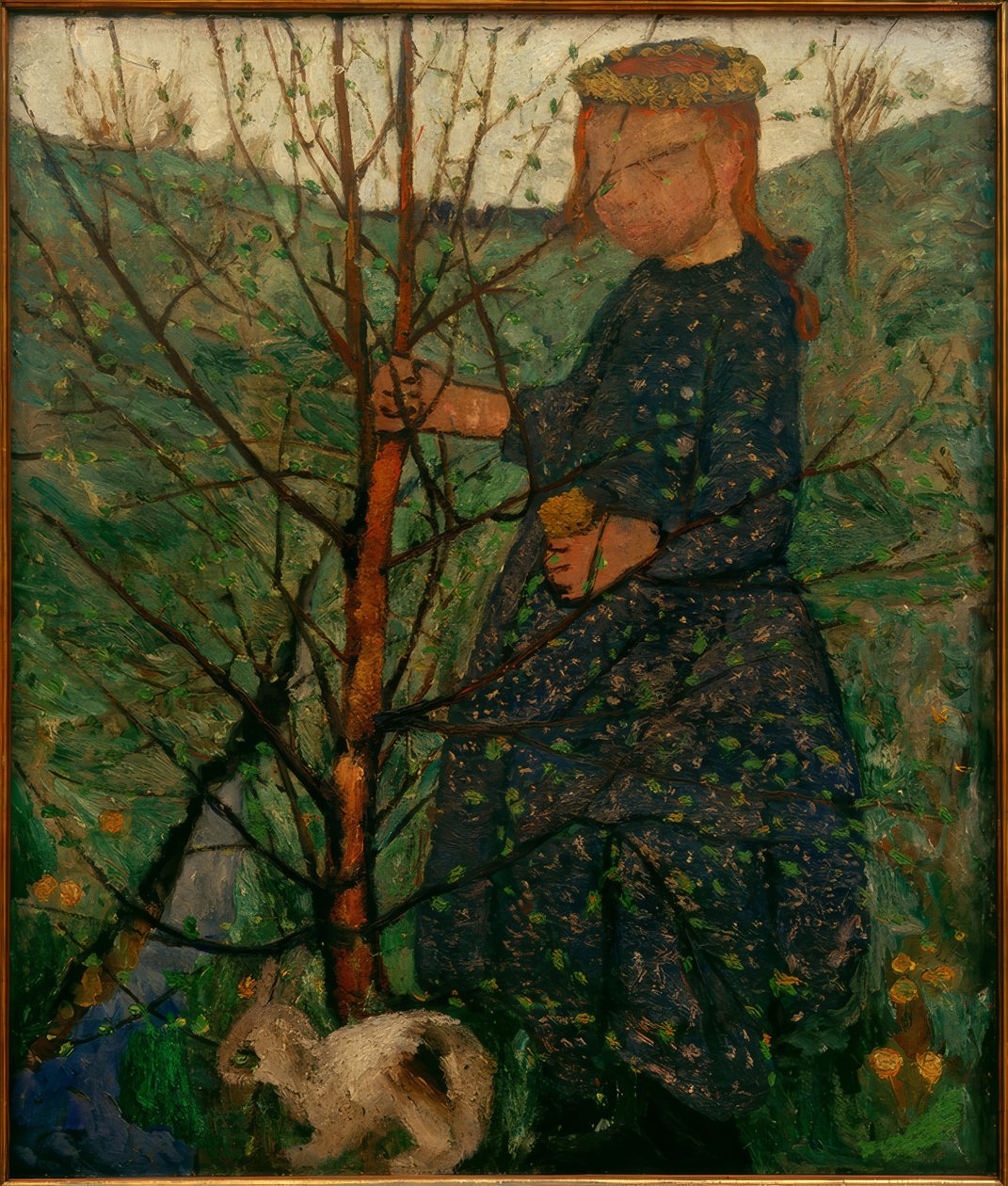 Criança com coelho de Paula Modersohn Becker
