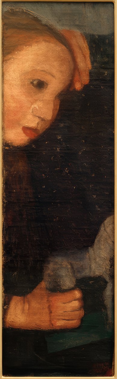 Menina com cavalo de madeira de Paula Modersohn Becker