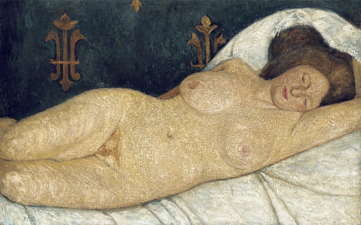 Nu feminino reclinado, 1905-06 de Paula Modersohn Becker