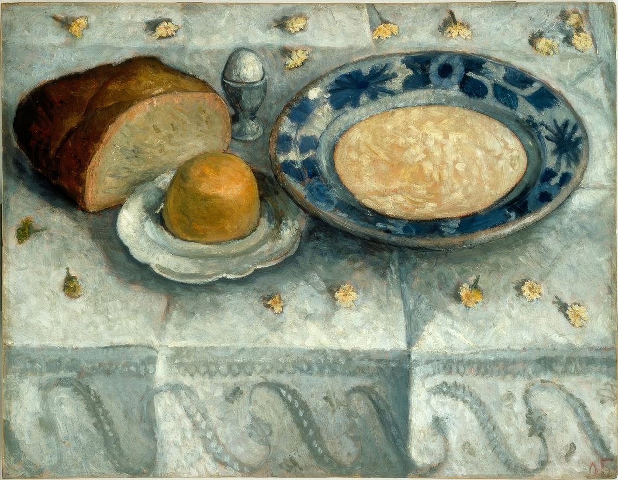 Natureza Morta com Leite Sate de Paula Modersohn Becker