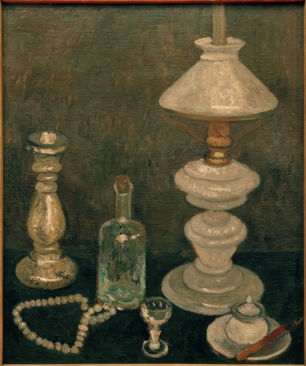 Ainda vida com lâmpada de vidro de Paula Modersohn Becker