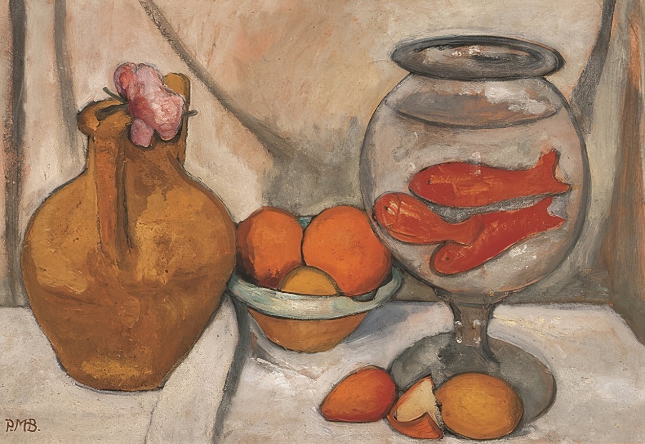 Ainda vida com aquário. 1906 de Paula Modersohn Becker