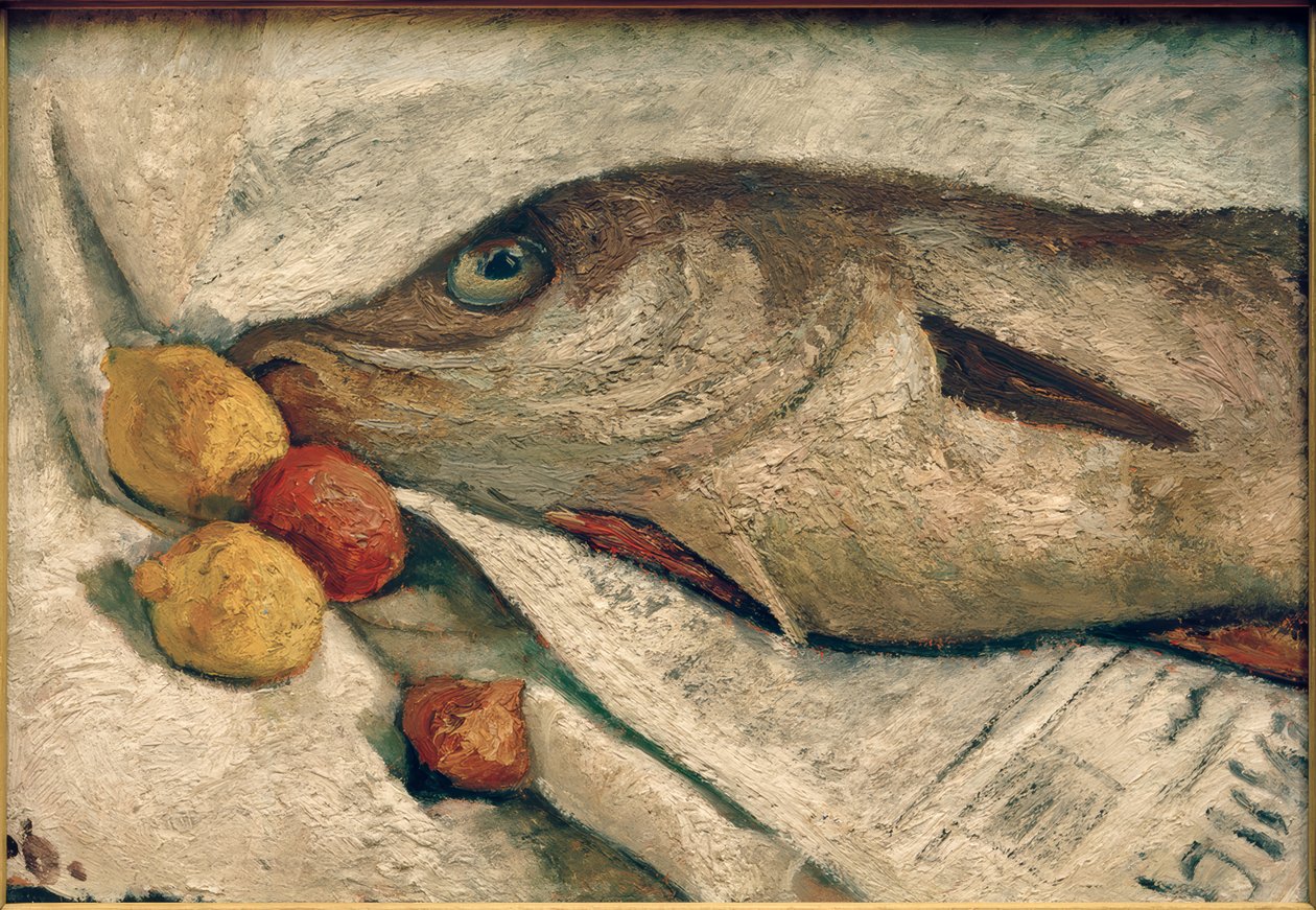 Ainda vida com arinca de Paula Modersohn Becker