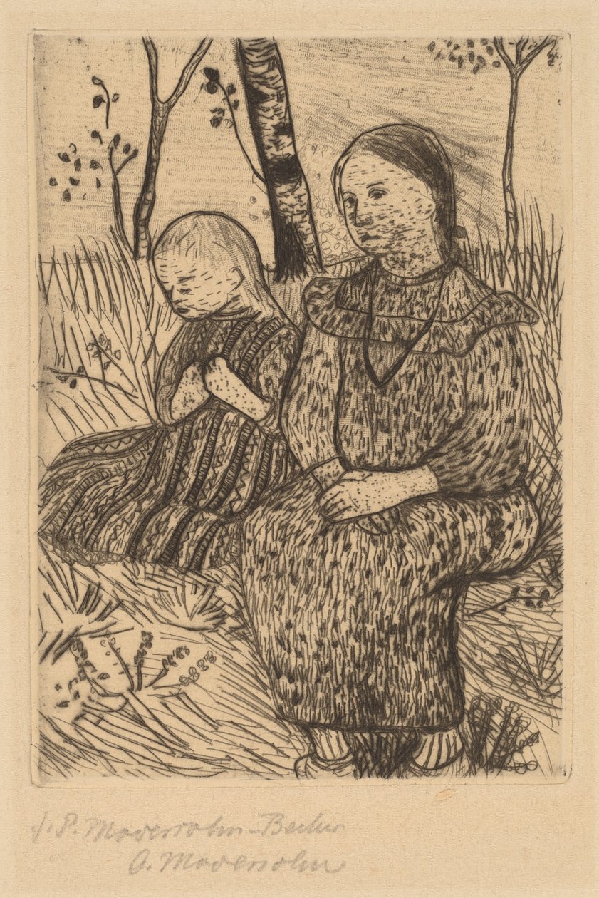 Duas camponesas de Paula Modersohn Becker