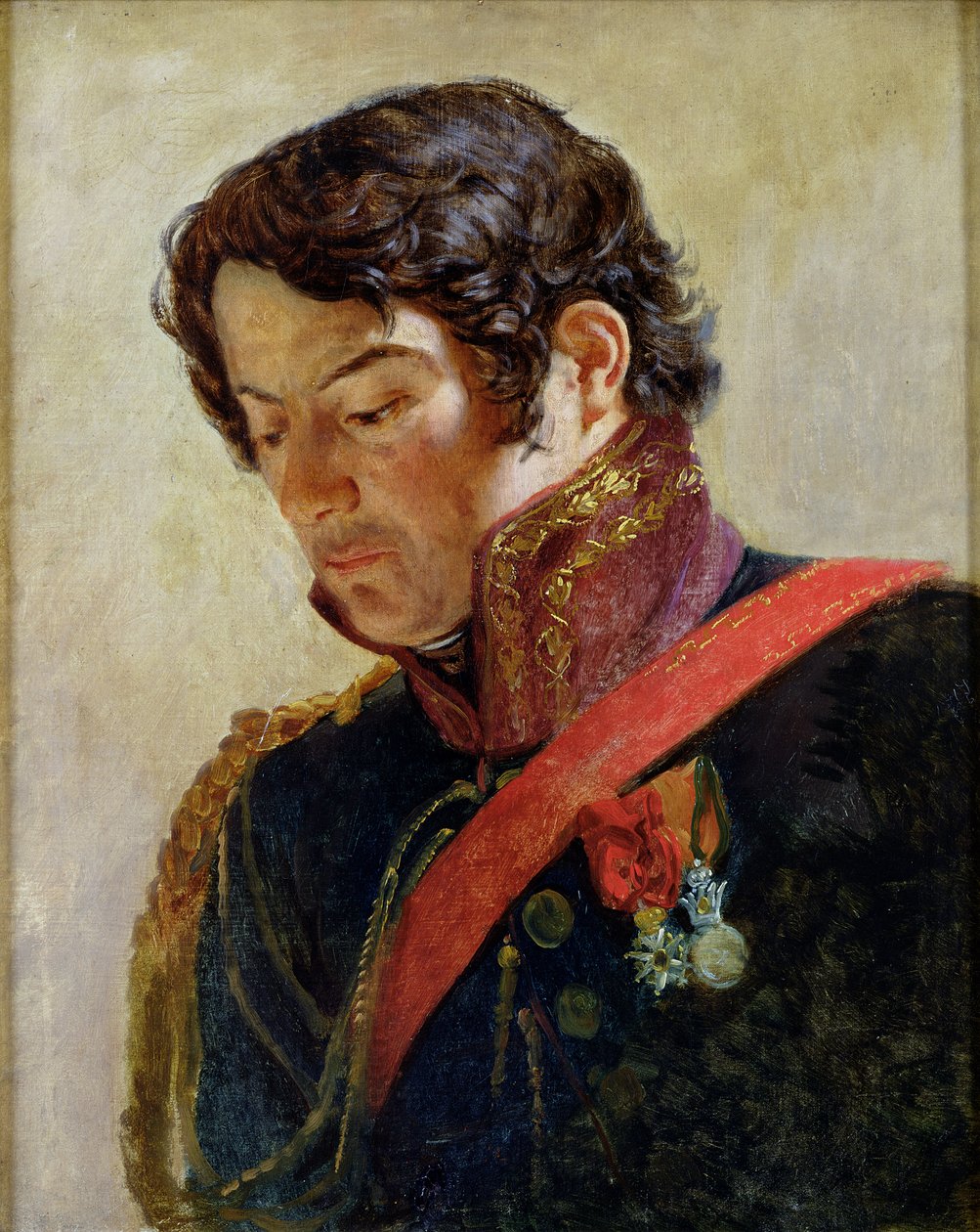 Estudo para um retrato do barão Dominique Larrey (1766-1843) de Paulin Jean Baptiste Guerin
