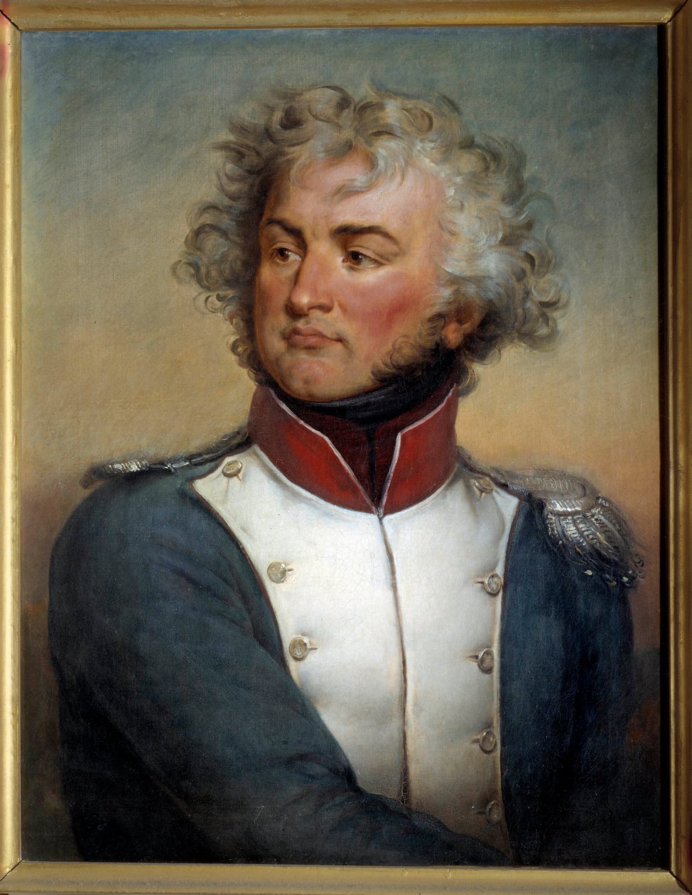 Retrato de Jean Baptiste Kleber (1753-1800) Tenente Coronel no 4º Batalhão de Pintura do Alto Reno por Paulin Guerin (1783-1855) 1834 Sol. 0,72 x 0,55 m. de Paulin Jean Baptiste Guerin