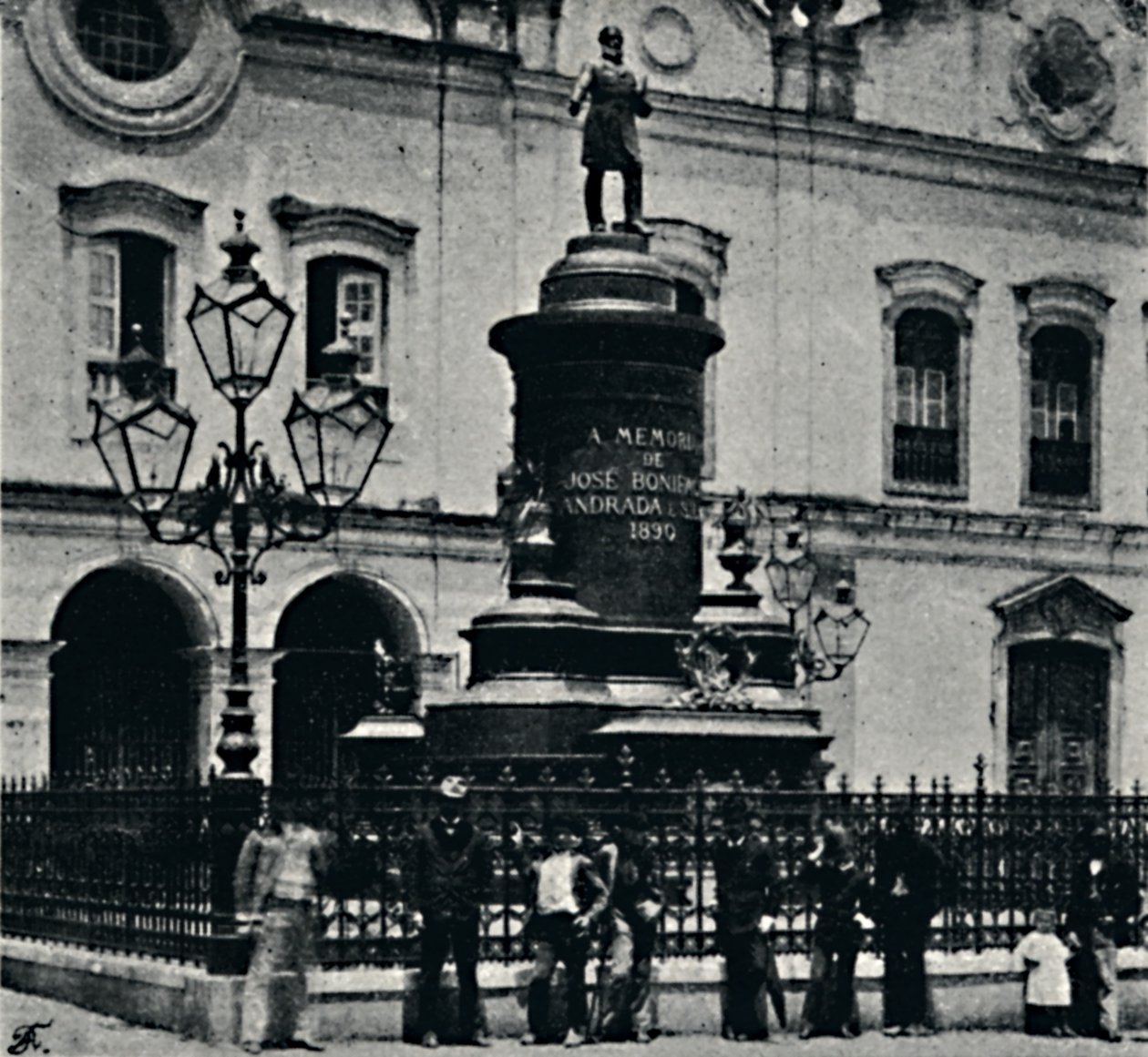 Estátua de José Bonifacio. Largo de S. Francisco, 1895 de Paulo Kowalsky