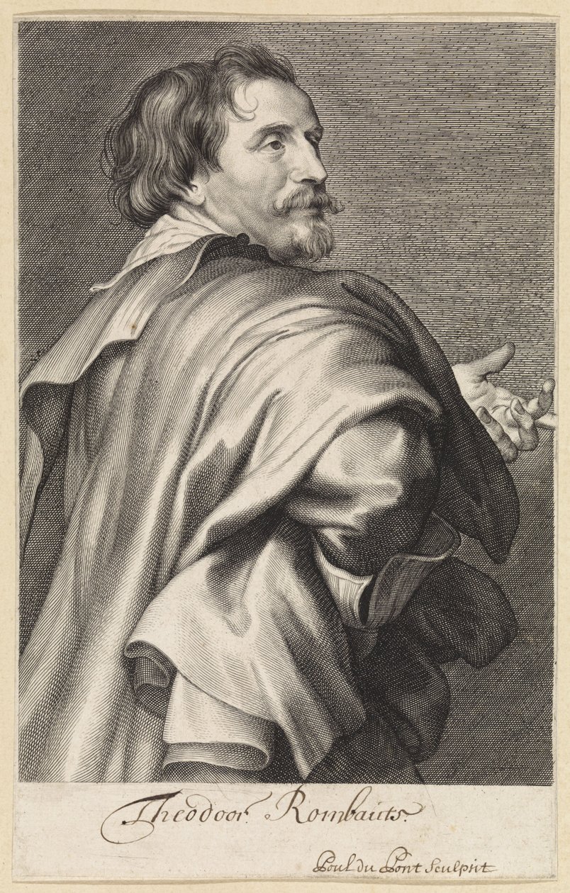 Retrato de Theodoor Rombouts de Paulus Pontius